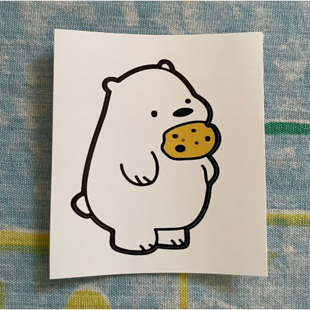 cute icy with a cookie sticker