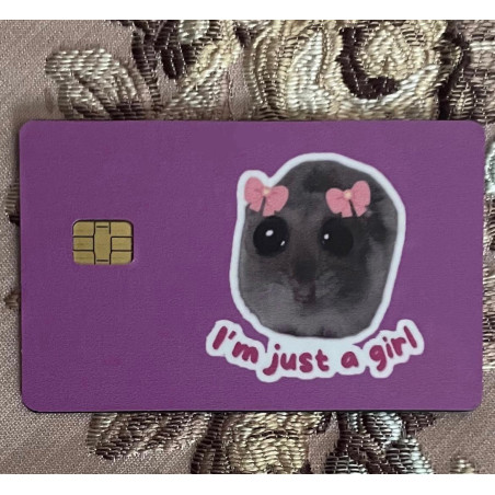 i'm just a girl telda card sticker