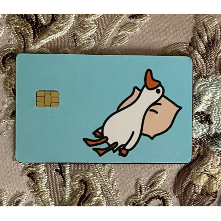 tired duck telda card sticker