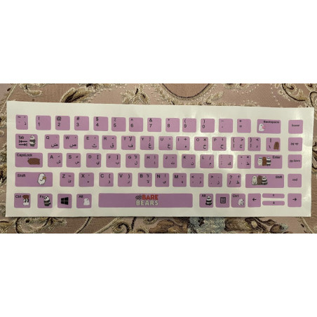 purple ''we bare bears'' stickers